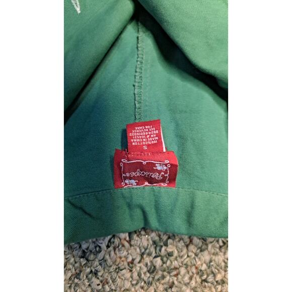 Periscope Jacket Small S Girls Green Double Breasted Canvas 100% Cotton - Picture 5 of 6